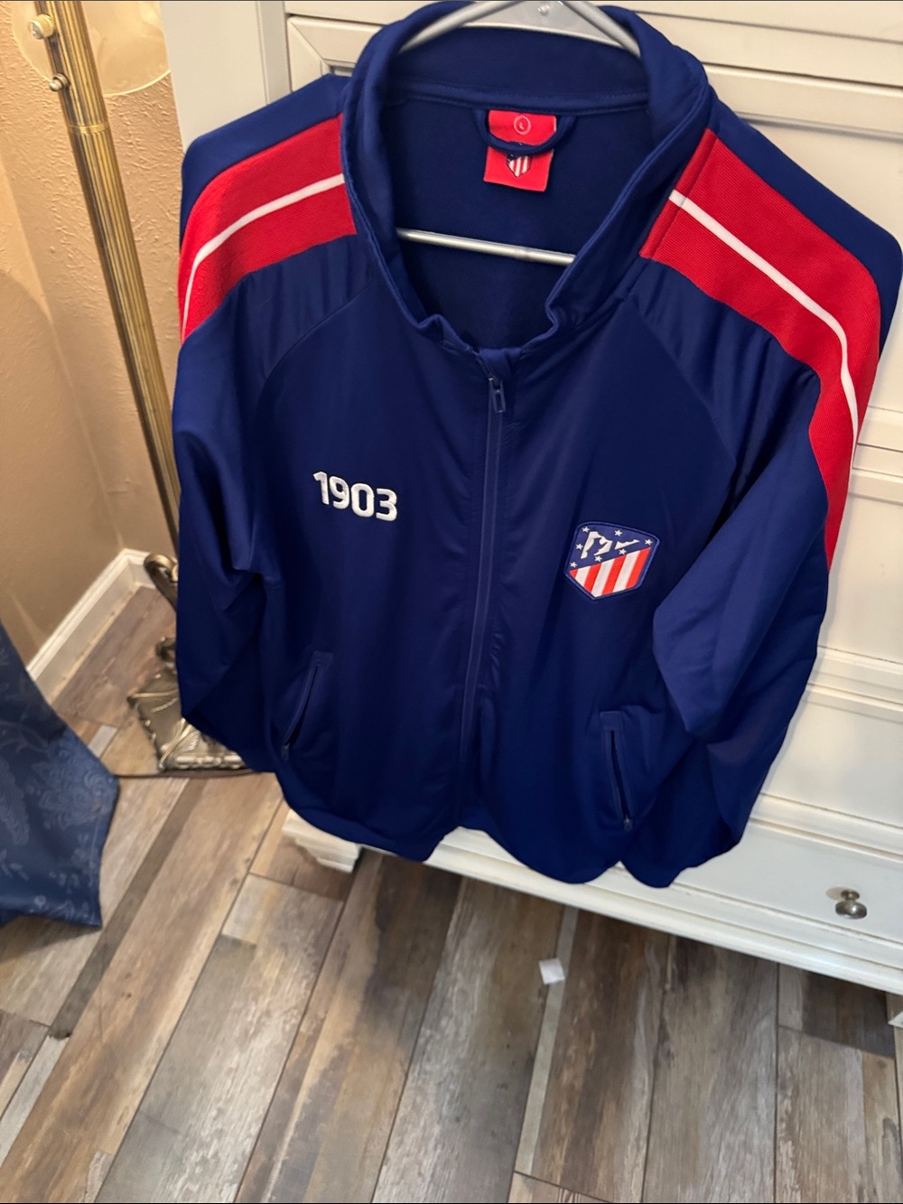 Nike Blue/Red Madrid Zip Track Jacket Size Large